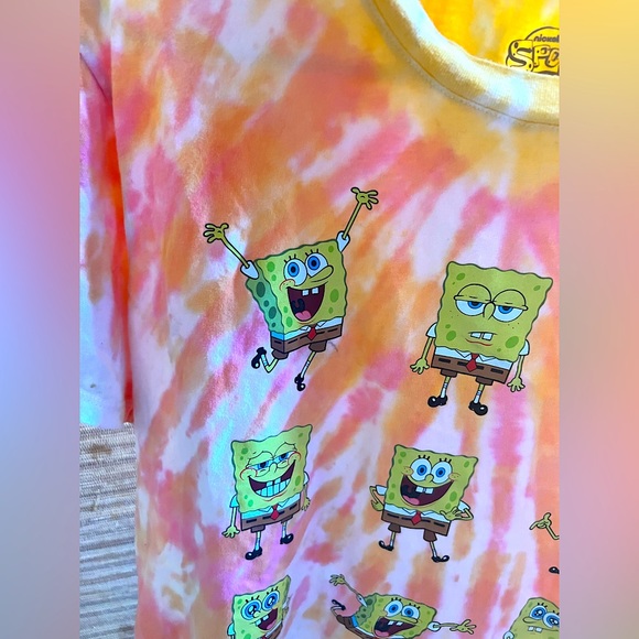 Tie-Dye SpongeBob Tee Shirt - Picture 4 of 5